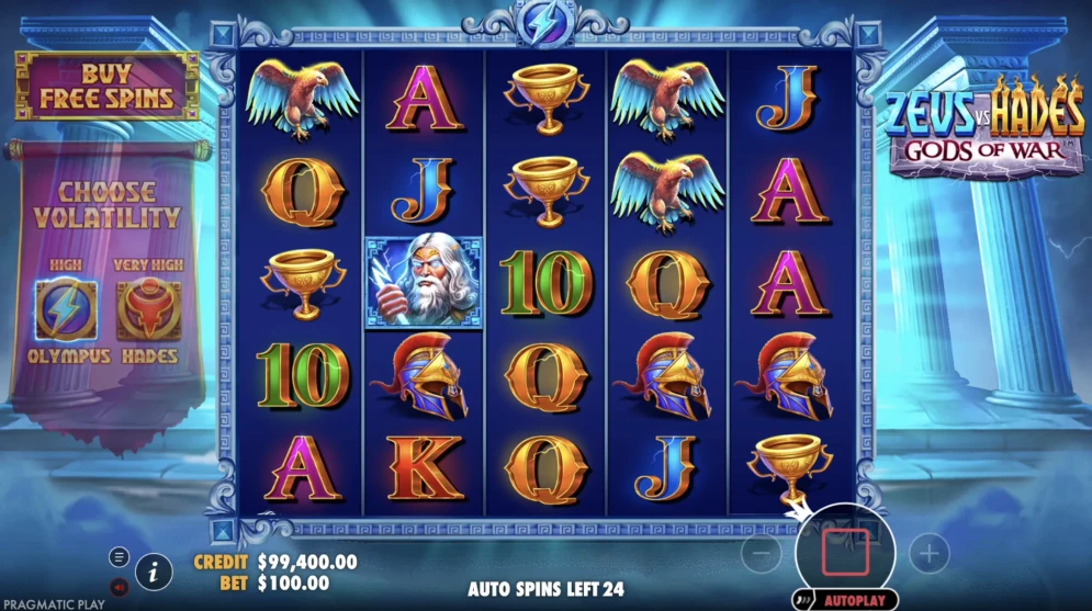 Zeus vs Hades Gods of War Slot