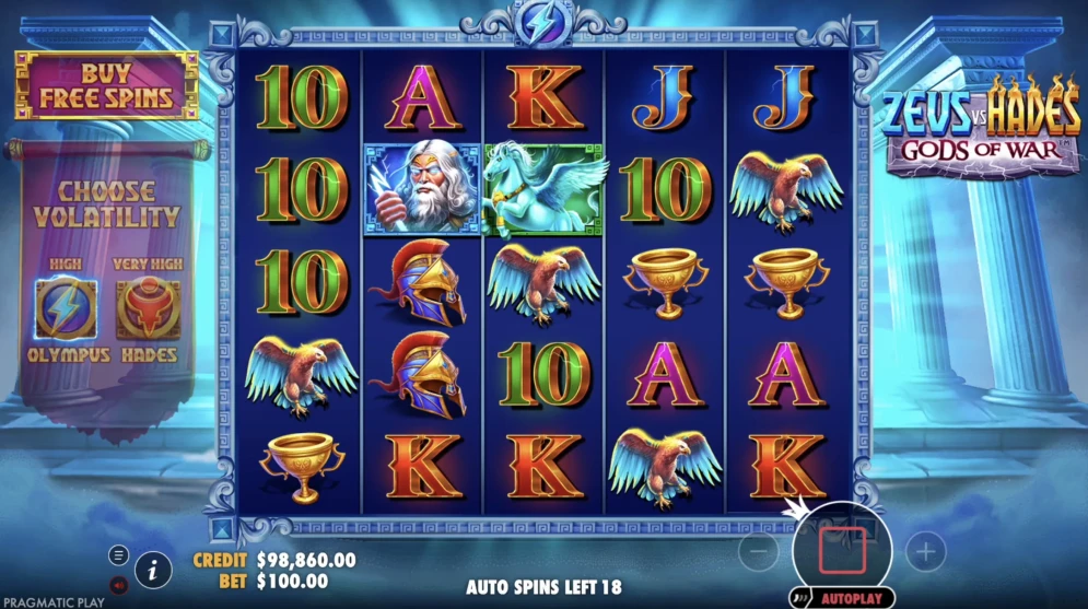 Zeus vs Hades Gods of War Slot