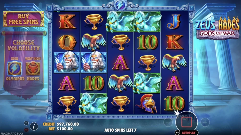 Zeus vs Hades Gods of War